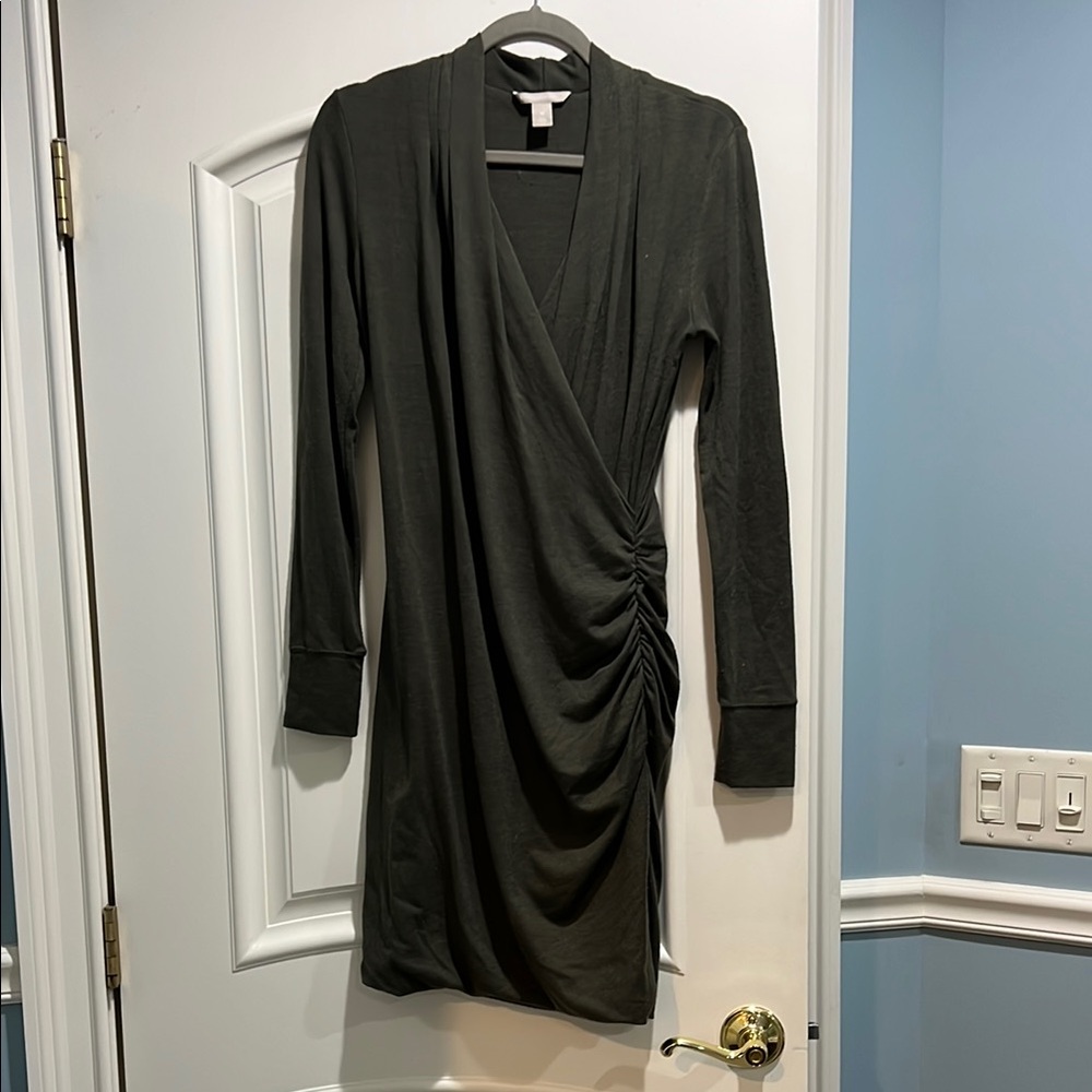 Banana Republic Green Wrap Dress
